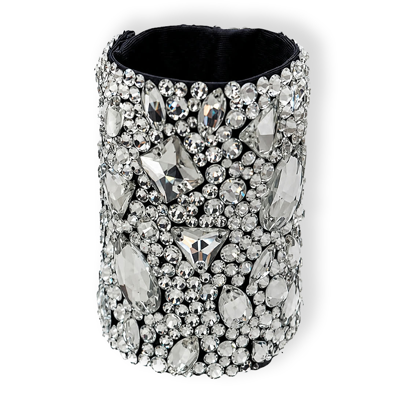 HAIRCUFF -  svart/crystal