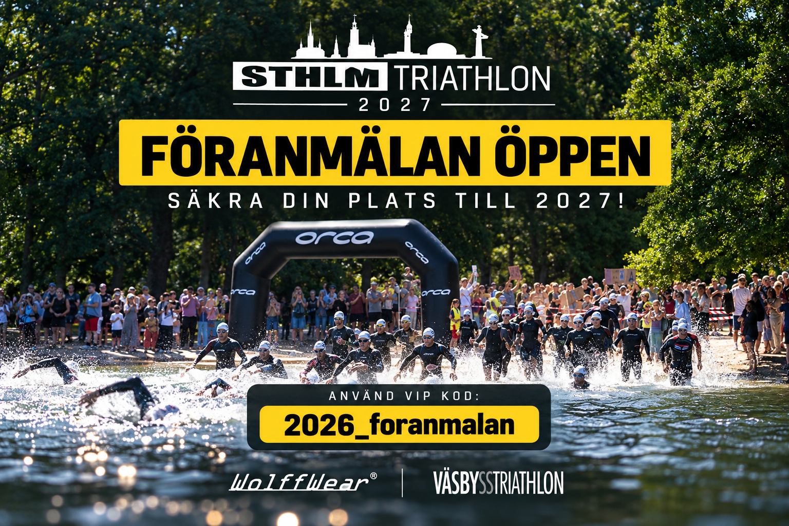 Stockholm Triathlon 2027 - August 8  -  Pre-registration