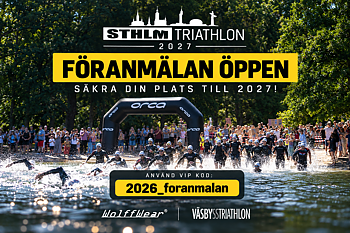 Stockholm Triathlon 2027 - August 8  -  Pre-registration