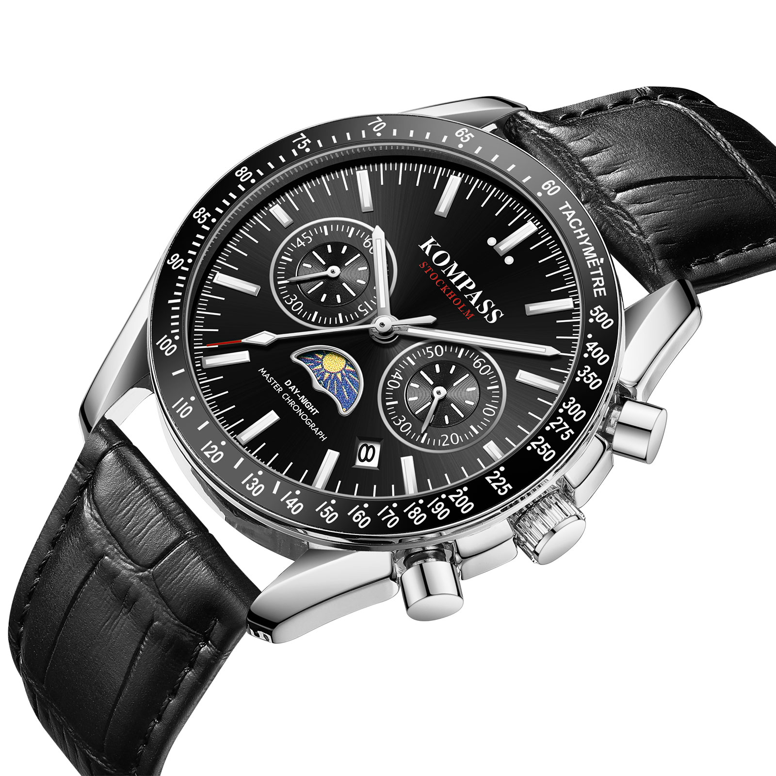 Kompass Day-Night Master Chronograph Black - 2