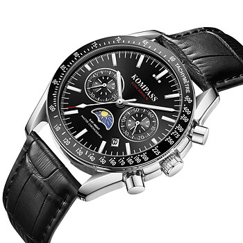 Kompass Day-Night Master Chronograph Black