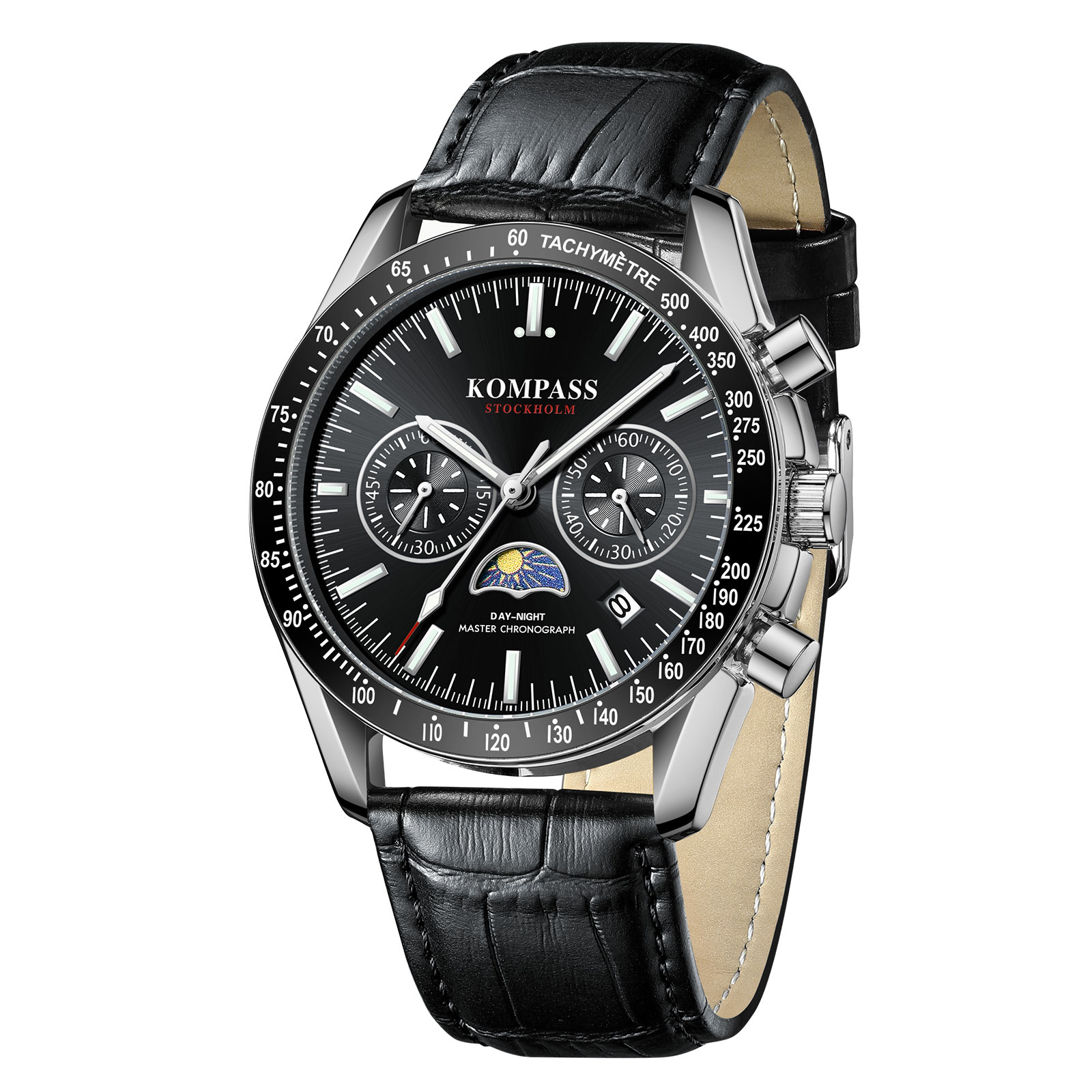 Kompass Day-Night Master Chronograph Black - 3
