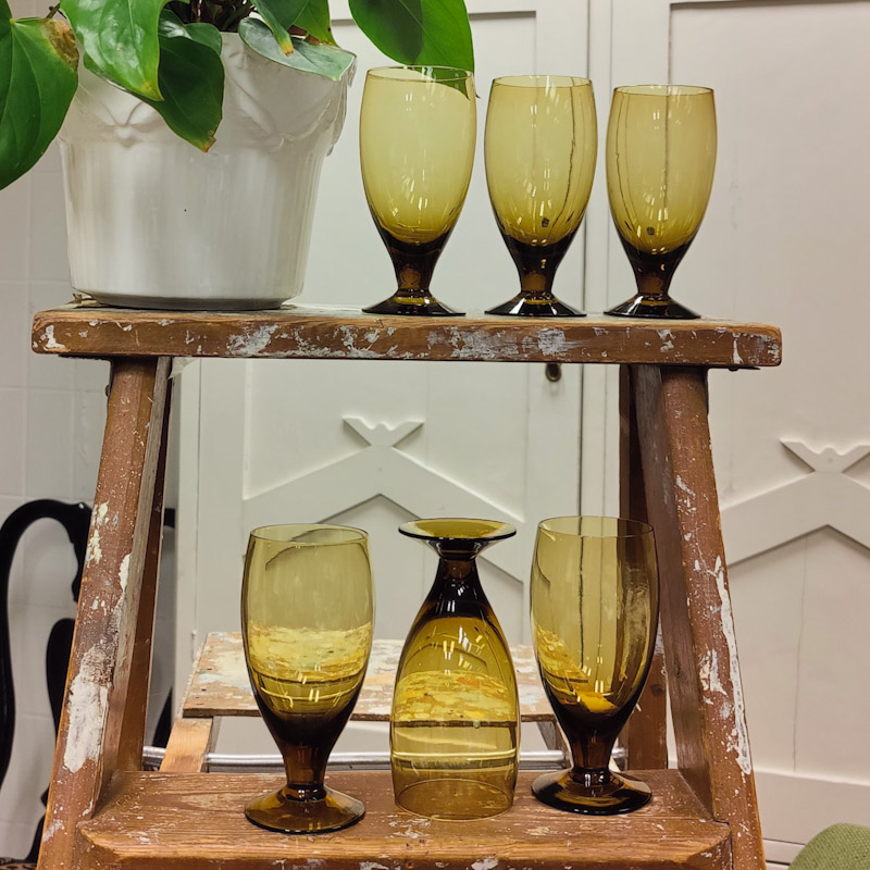 Allglas gulbruna från Skruf - 2