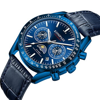 Kompass Day-Night Master Chronograph Full Blue