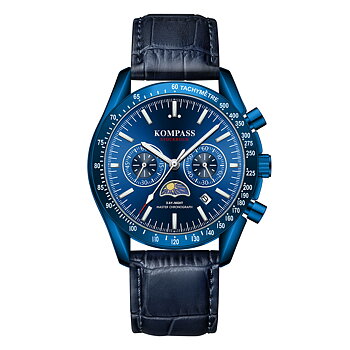 Kompass Day-Night Master Chronograph Full Blue