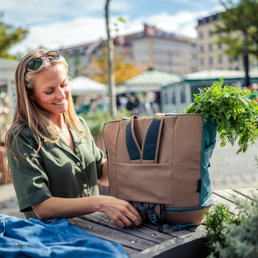 Toteväska/ryggsäck - OSPREY Daylite Large Tote Cascade Blue Latte Brown - 7