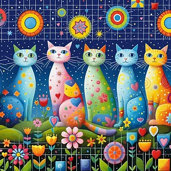 Cute Whiskers, 1000 Bitar CherryPazzi