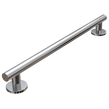STRAIGHT Contemporary Polished Stainless Steel Grab Rail 24" / 60cm