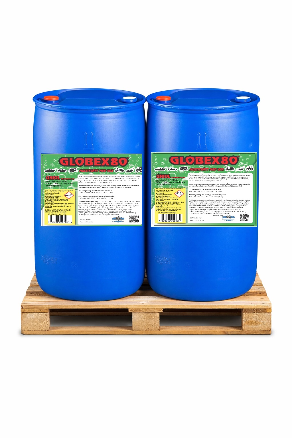 Globex 80 Multitvätt med vax 2 x 210 liter