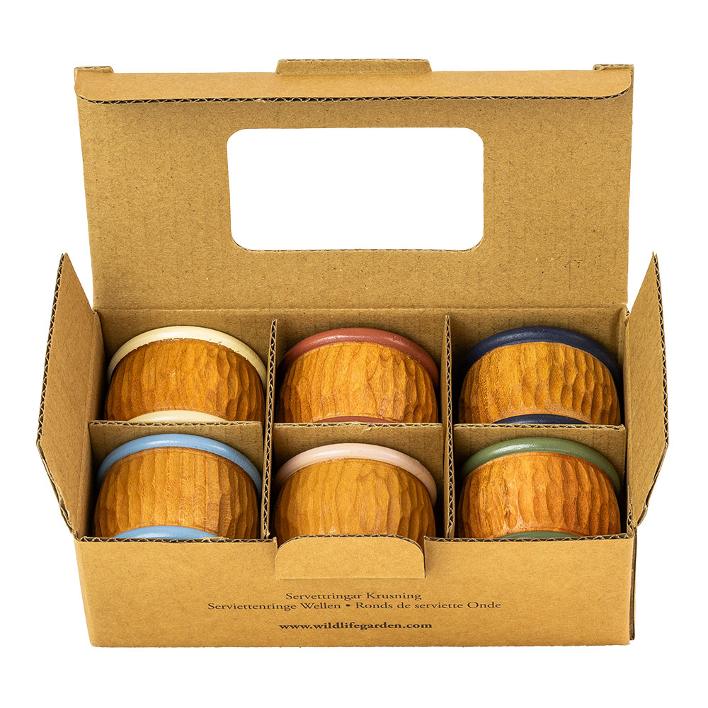Rond de serviette Onde – Set mixte (6 pcs)