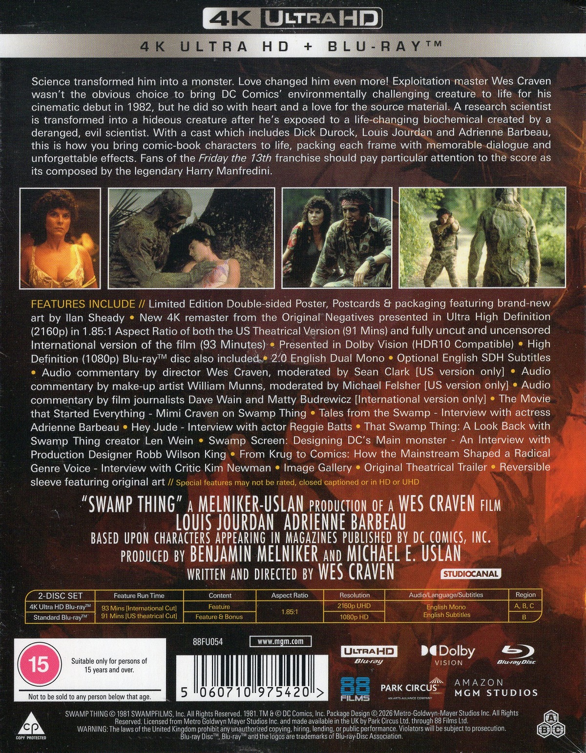 Swamp Thing (Limited Edition) (ej svensk text) (4K Ultra HD + Blu-ray) - 2