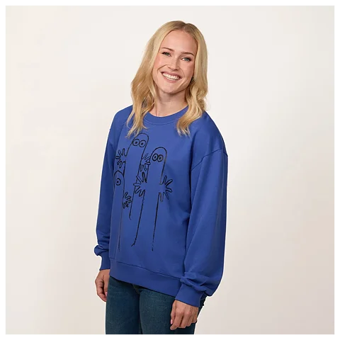 Moomin Manna Sweatshirt sketch Blue