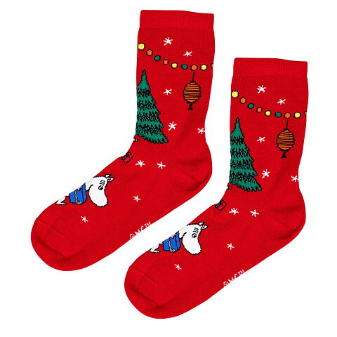 Moomin Gift socks red