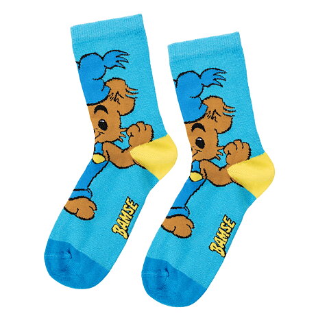 Bamse Starkaste björn-strumpor blå