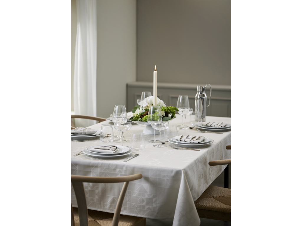 Södahl Star Damast Julbordsduk 140 x 270 cm Beige - 6