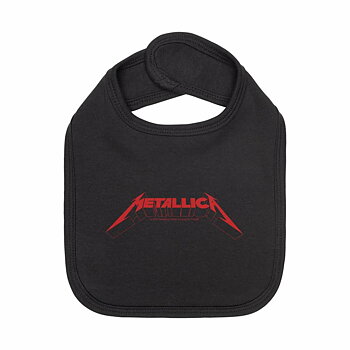 Metallica Logo Red Black Haklapp