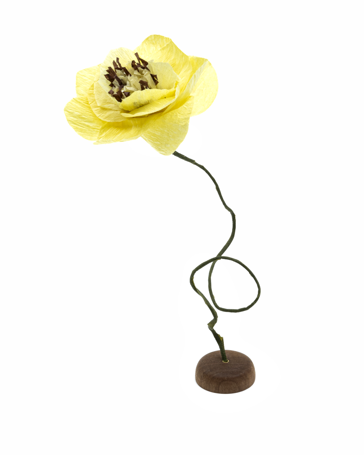 Hållare i trä för blommor eller rökelse