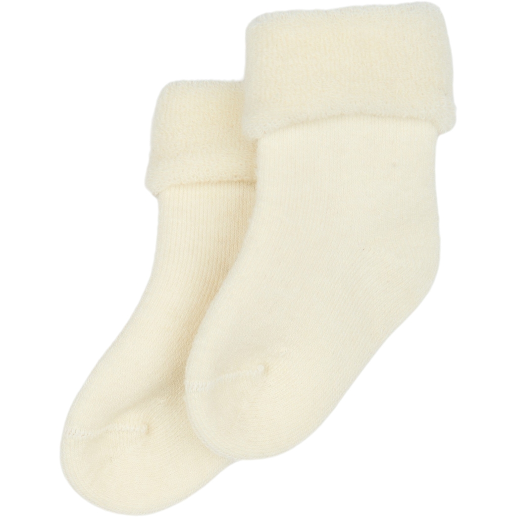 Minipop Wool Baby Sock Off White