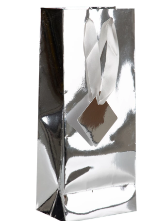 Vinpåse i foil Silver.