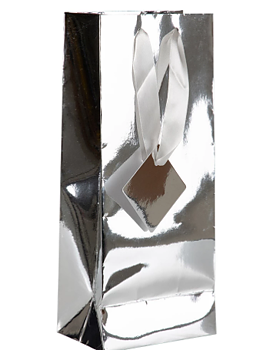 Vinpåse i foil Silver.