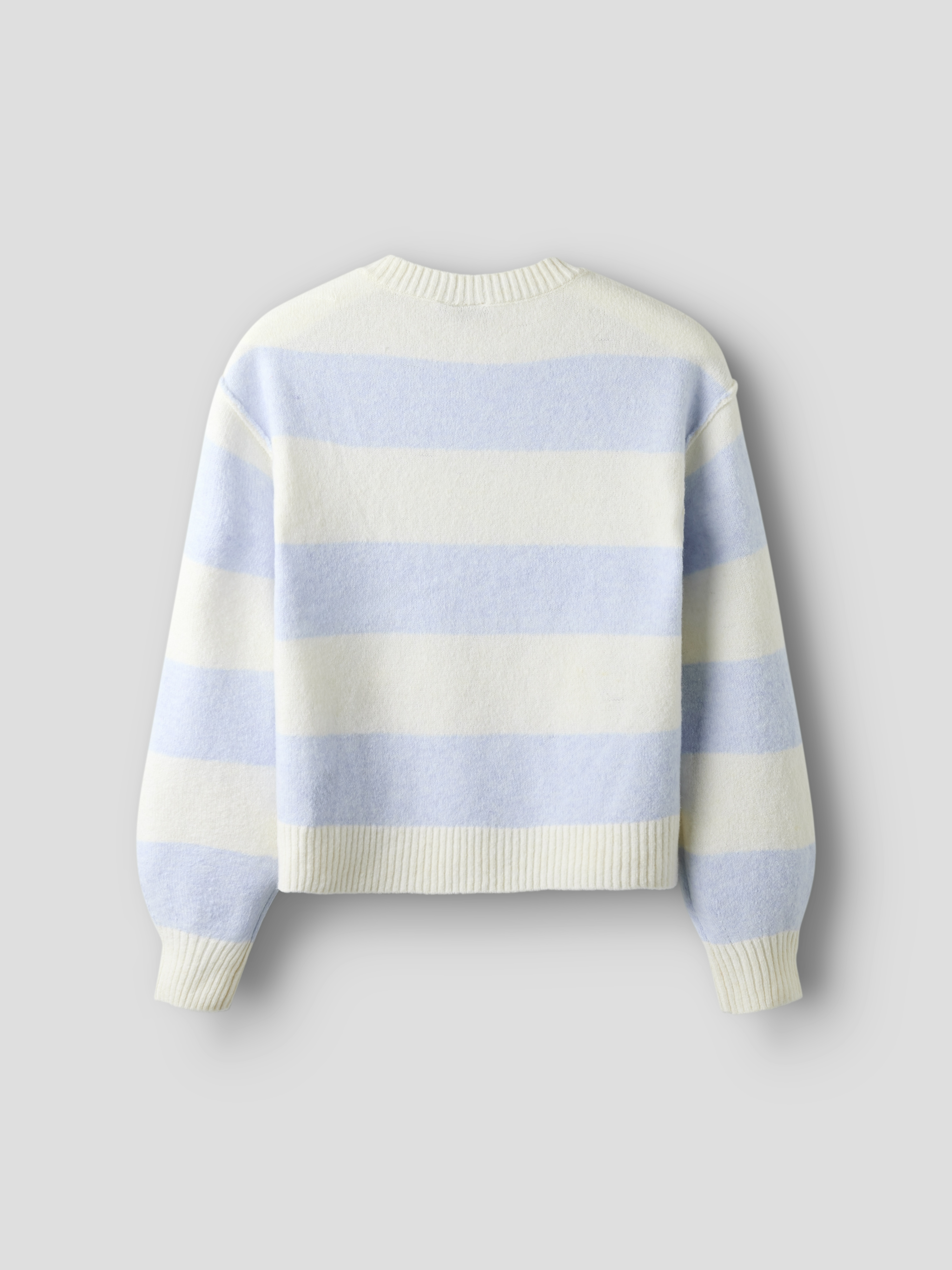 NLFBYNTHE STRIPE LS SHORT KNIT Kentucky Blue - 2
