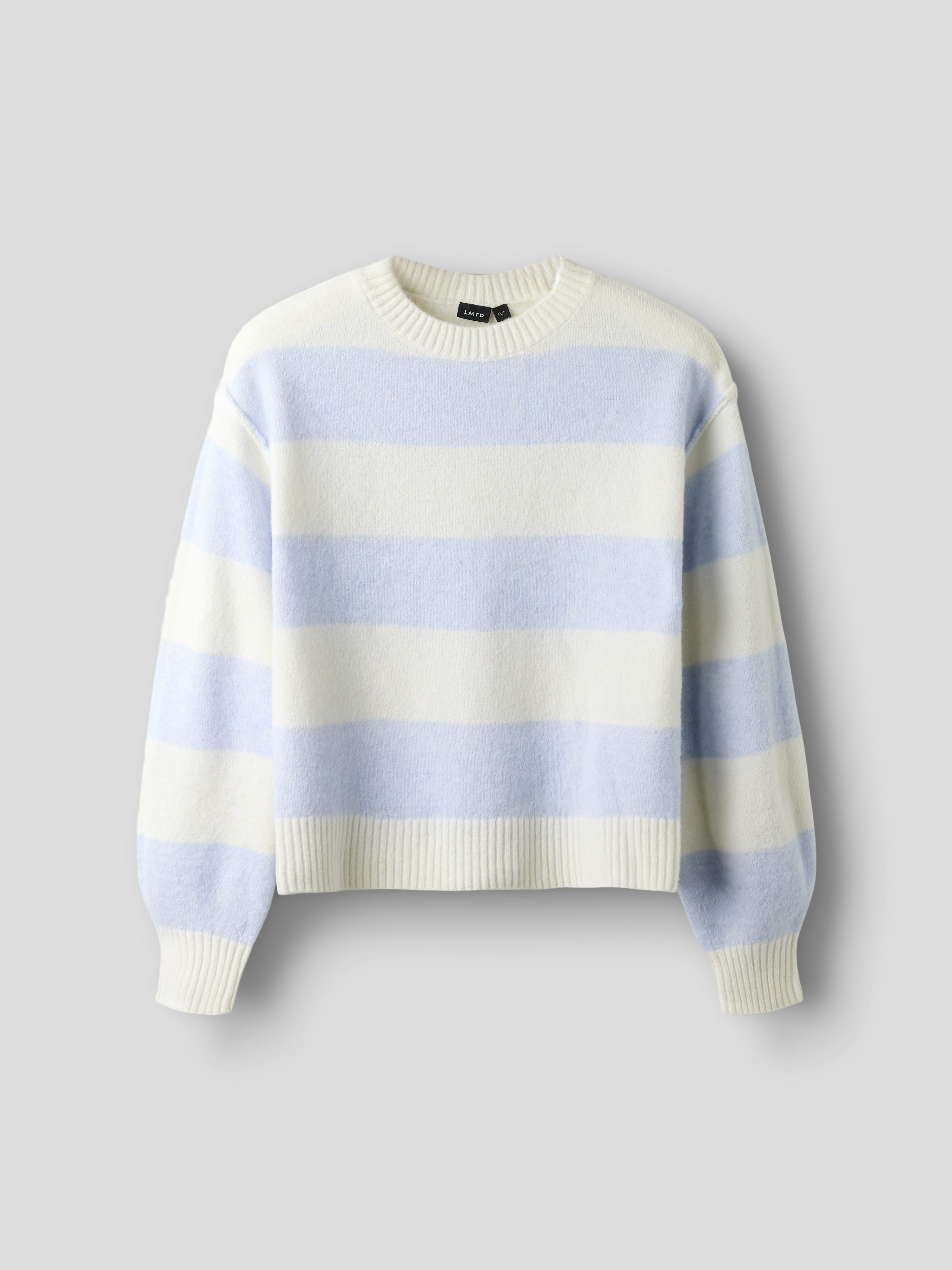 NLFBYNTHE STRIPE LS SHORT KNIT Kentucky Blue