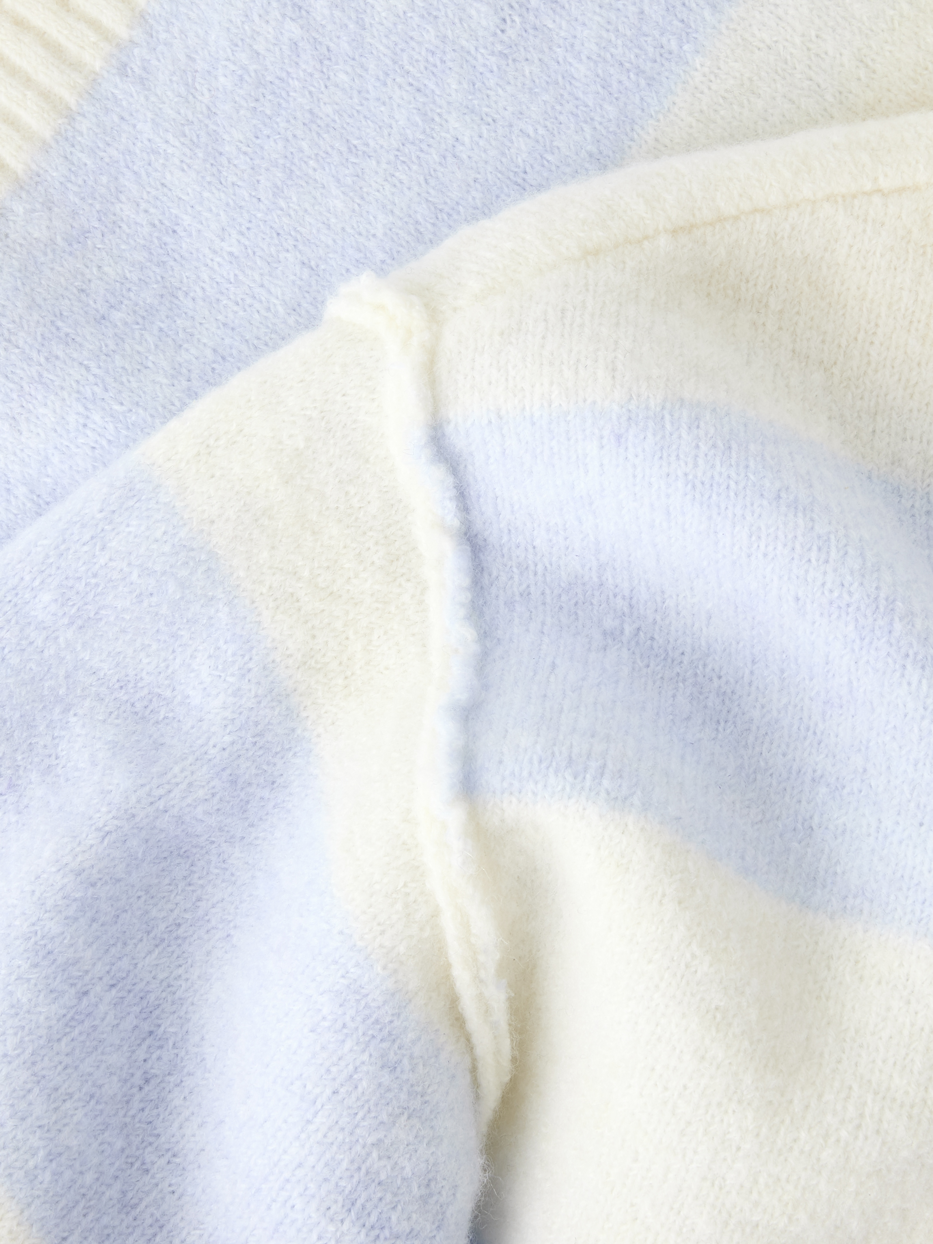 NLFBYNTHE STRIPE LS SHORT KNIT Kentucky Blue - 3