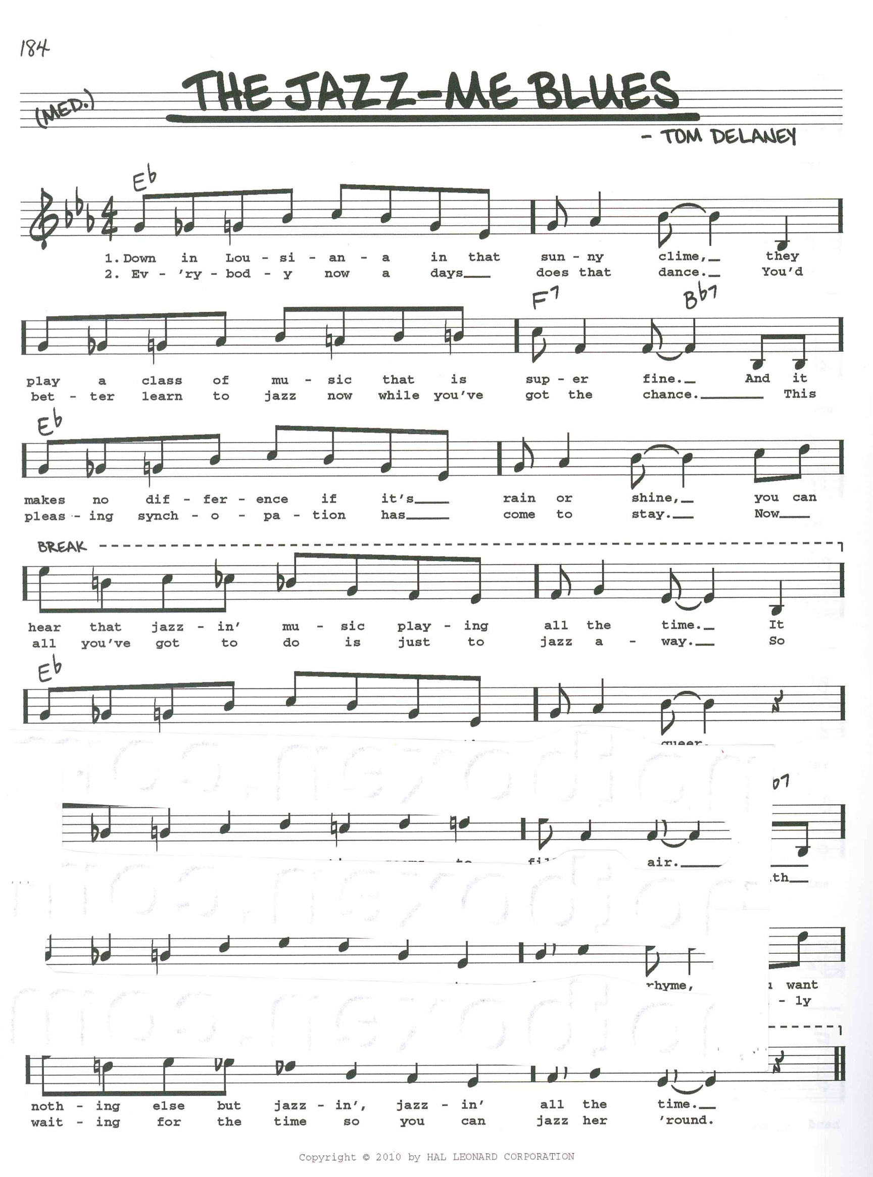 The Real Dixieland Book - "C" - 7