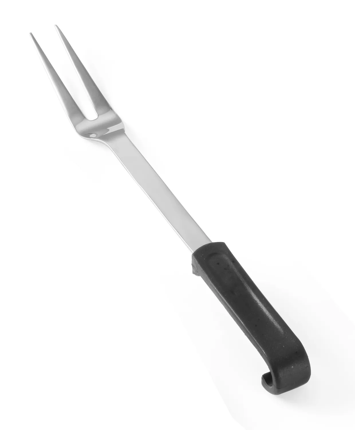 Grill fork stainless steel with PP handle black 345 mm