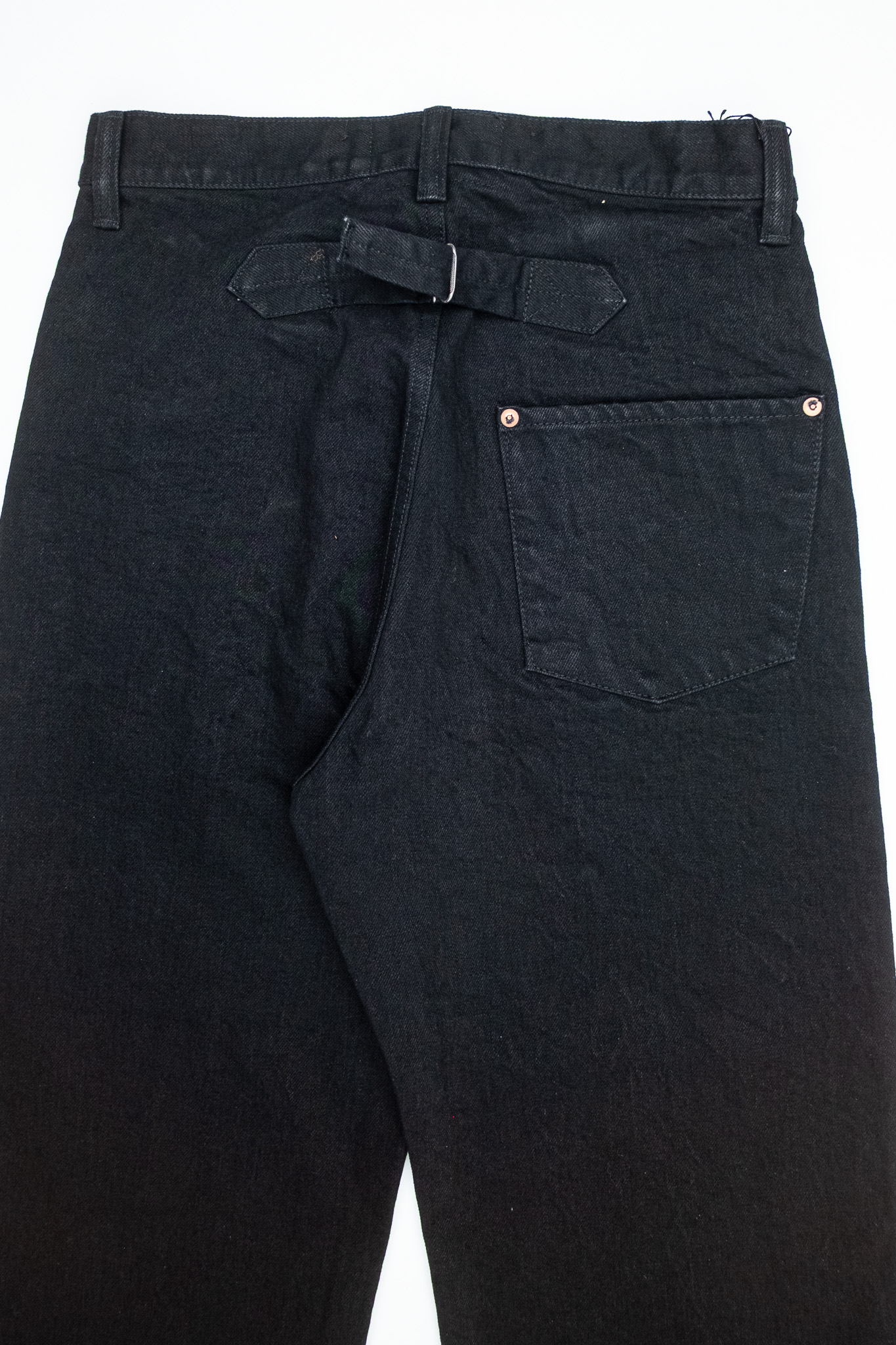 Black Sign - 15oz Black Denim Vocalion Waist Overalls - 7