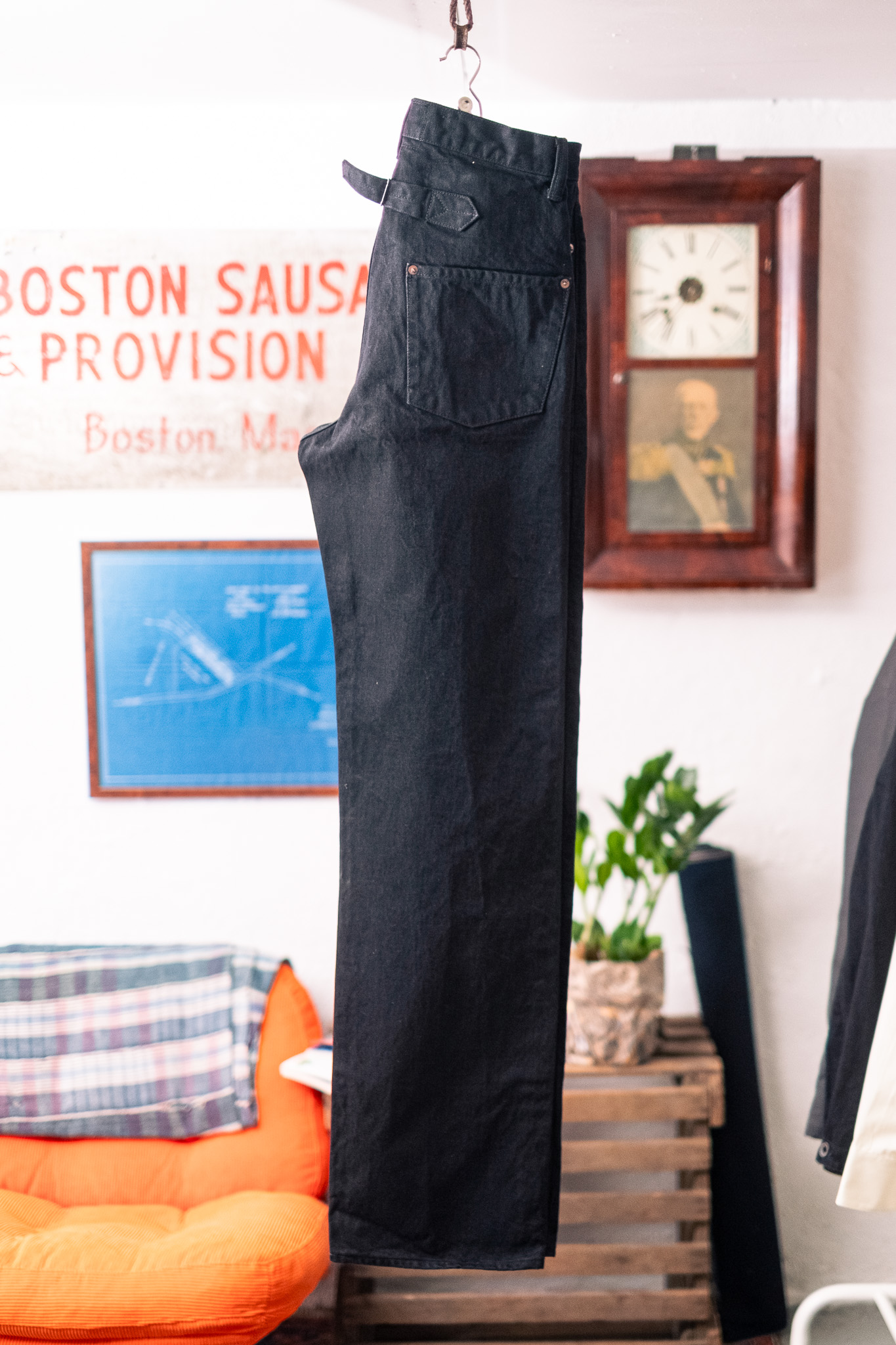 Black Sign - 15oz Black Denim Vocalion Waist Overalls - Göteborg
