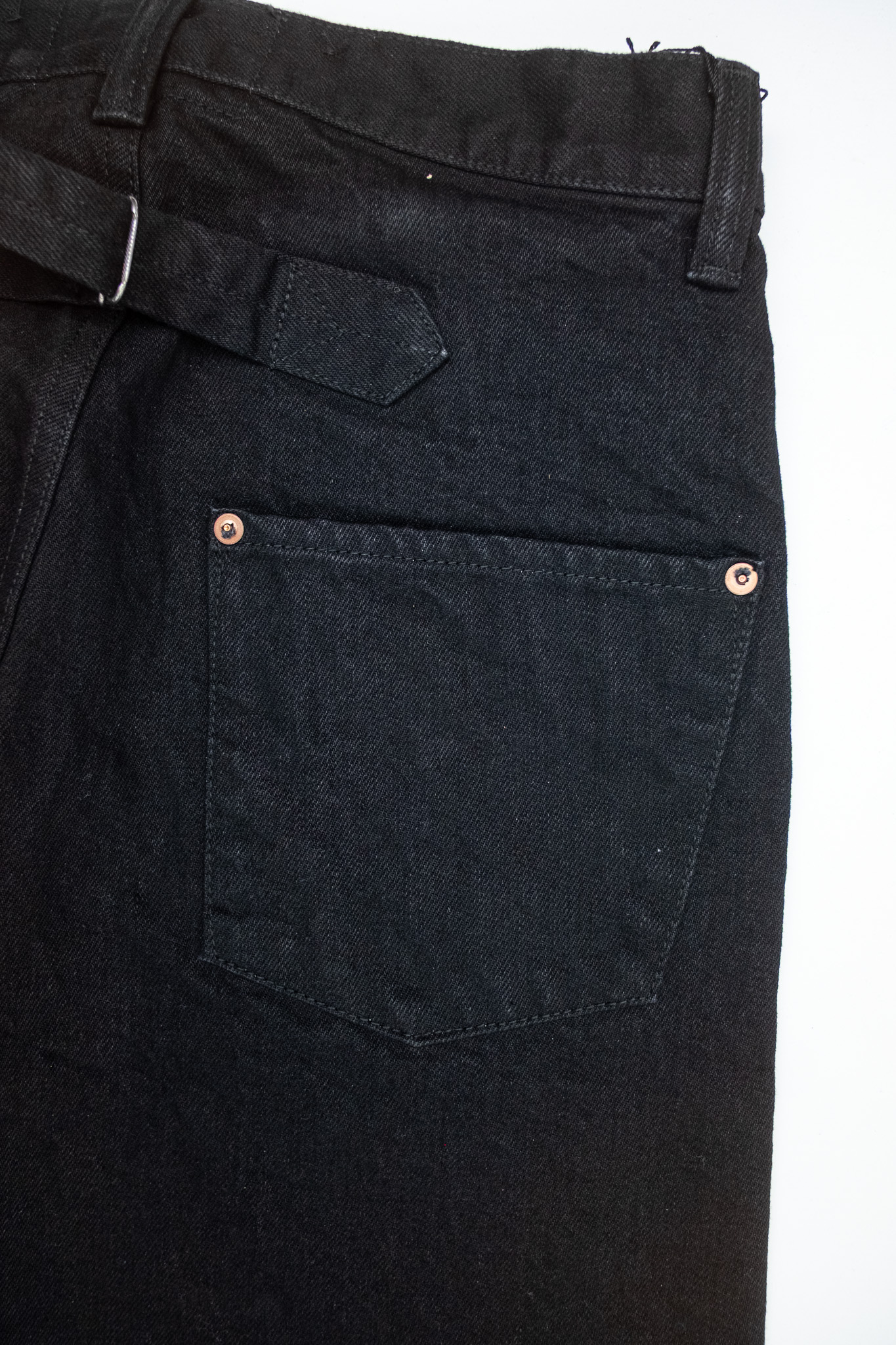 Black Sign - 15oz Black Denim Vocalion Waist Overalls - 8