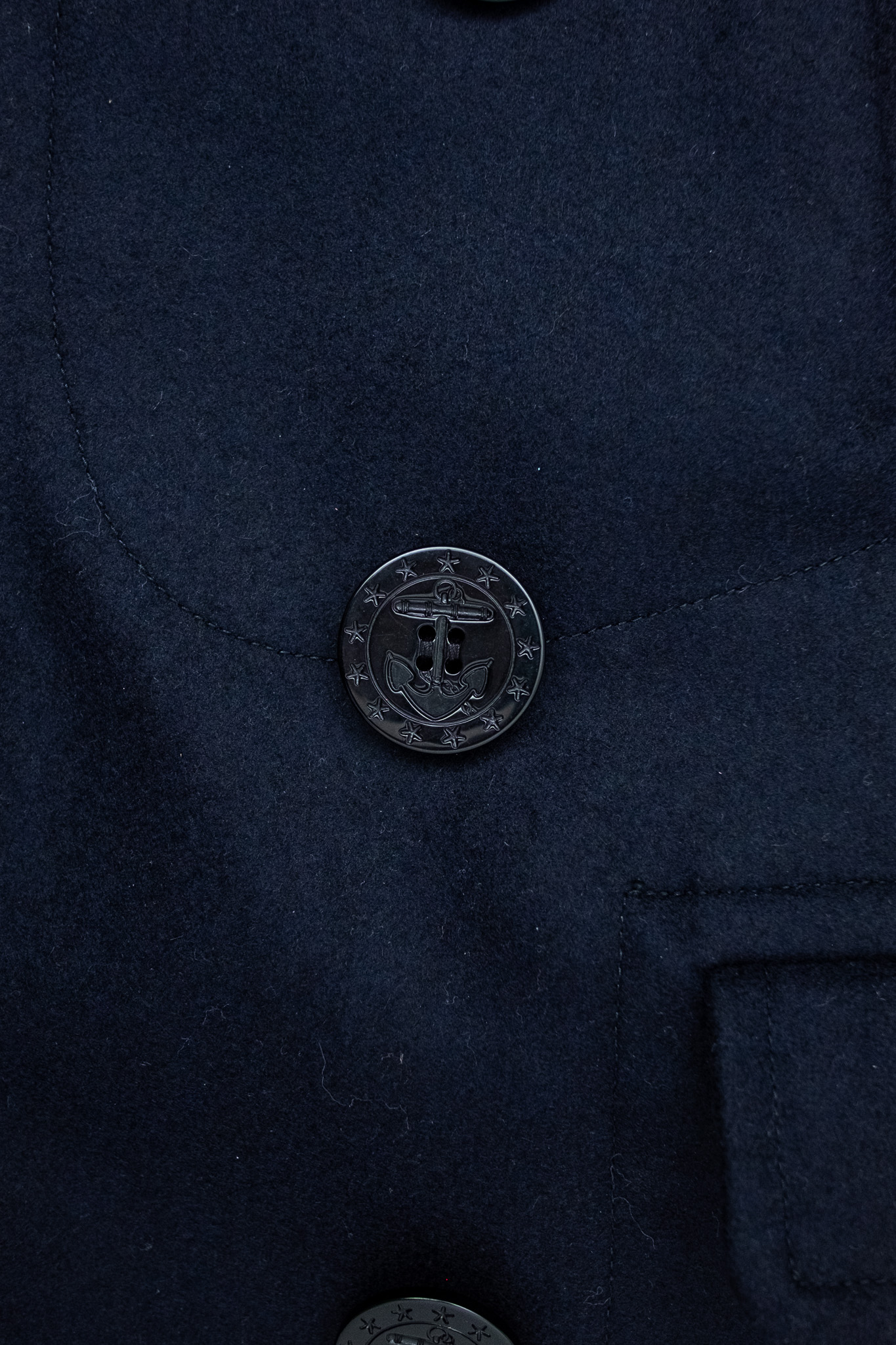 Black Sign - 1930s Amtrak Coat Wool Royal Navy - 6