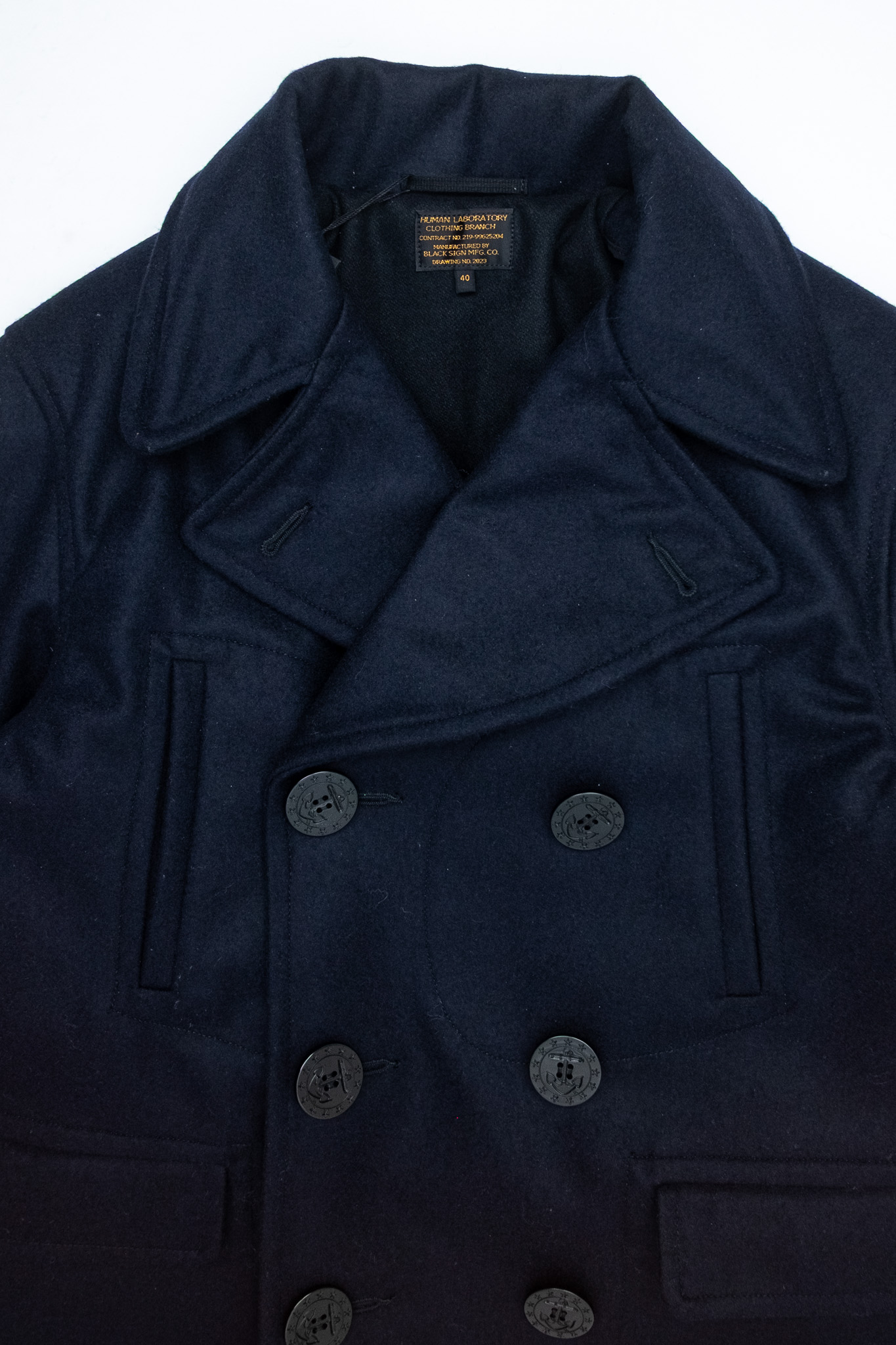 Black Sign - 1930s Amtrak Coat Wool Royal Navy - 4
