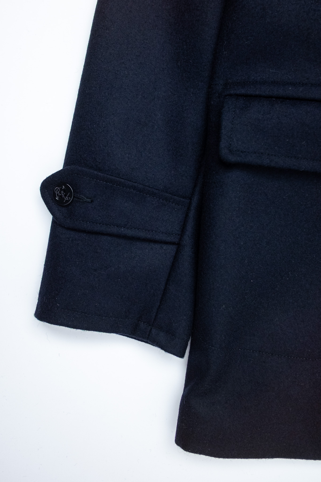 Black Sign - 1930s Amtrak Coat Wool Royal Navy - 7