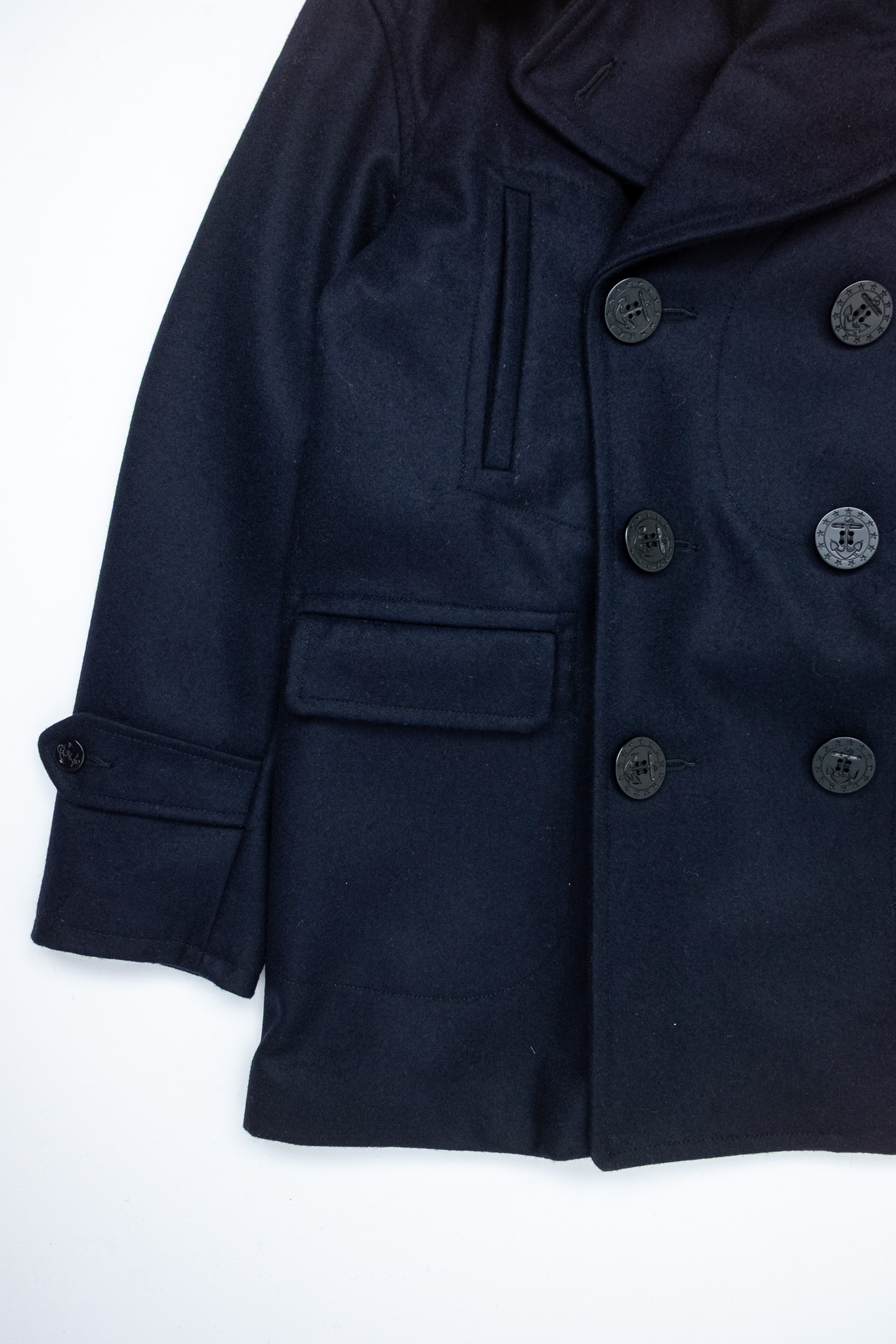 Black Sign - 1930s Amtrak Coat Wool Royal Navy - 5