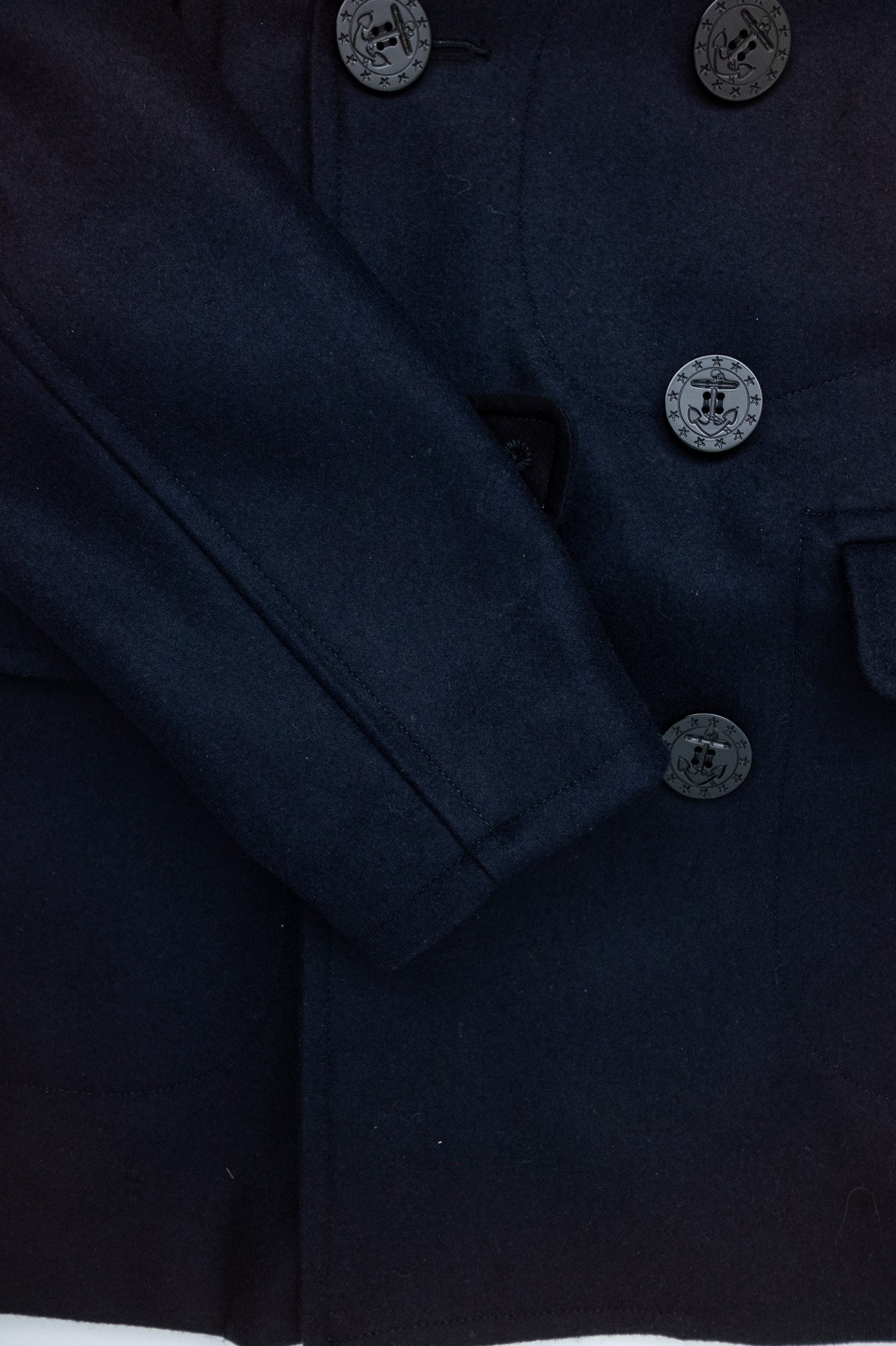 Black Sign - 1930s Amtrak Coat Wool Royal Navy - 8