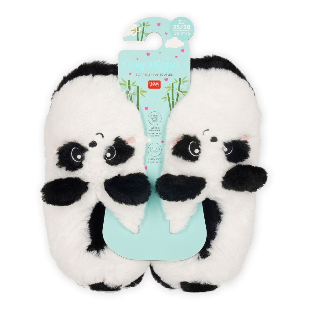 Cosy slippers - Panda, Small (35-38) - 6