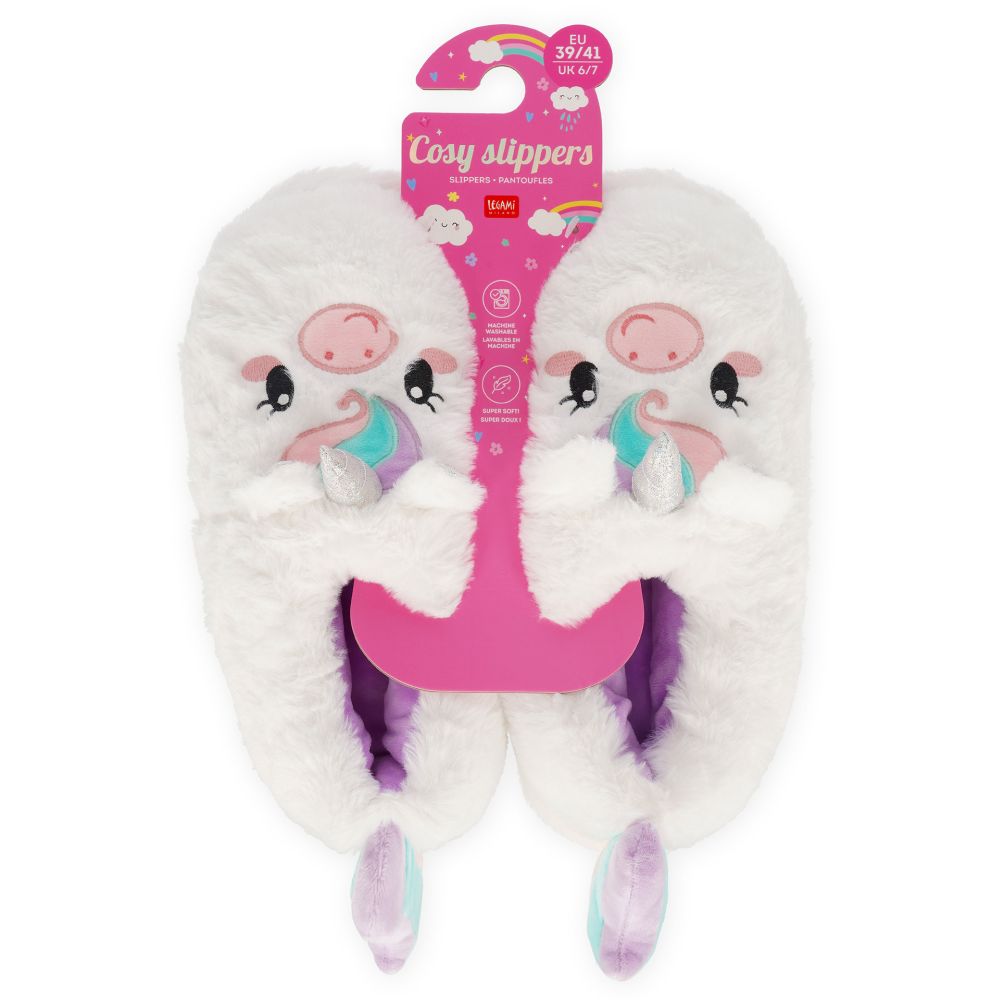 Cosy slippers - Unicorn, Medium (39-41) - 6