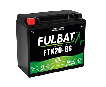 FULBAT FTX20-BS GEL Batteri 12V 18Ah 270 CCA – MC & ATV