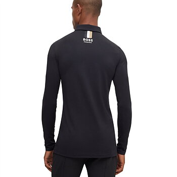 Funktionströja Boss Elton Signature Stripe back miljö