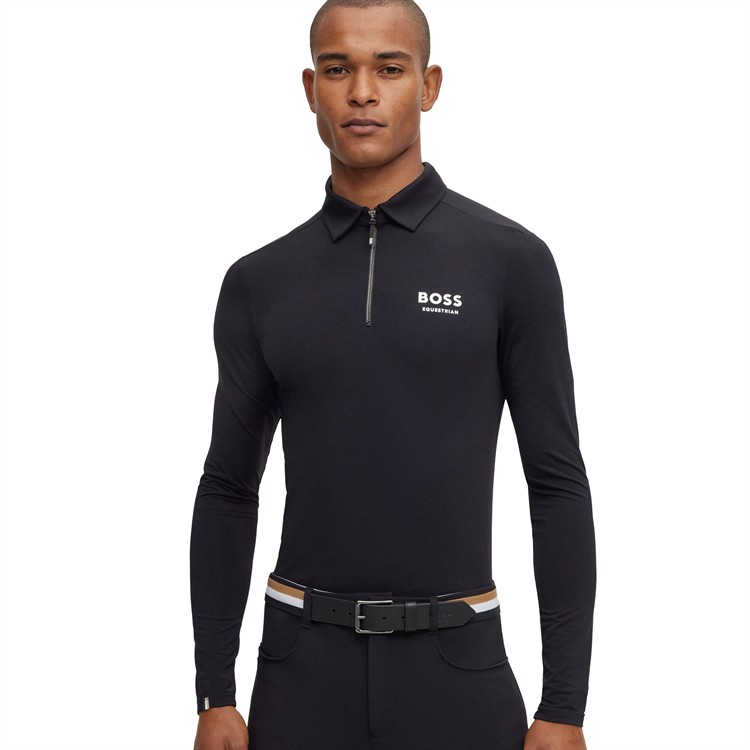 Funktionströja Boss Elton Signature Stripe front miljö