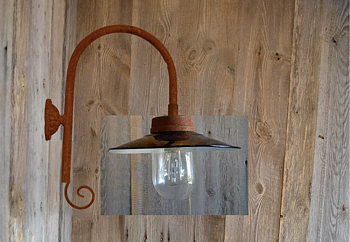 Stallampa Emalj - Packhus Nr. 1903   Ø 28 cm