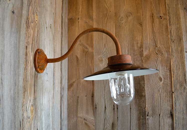 Stallampa Emalj - Packhus Nr. 1905  Ø 28 cm