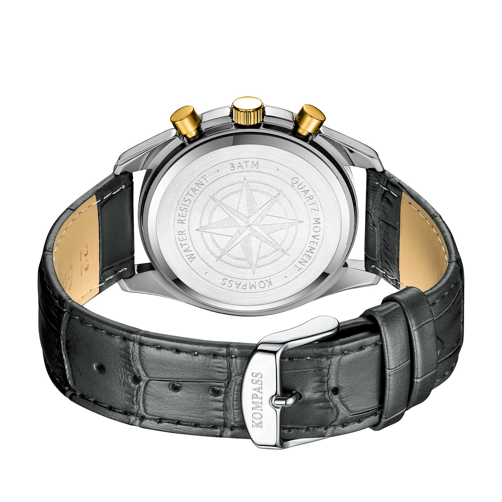 Kompass Day-Night Master Chronograph Silver Gray Green - 8