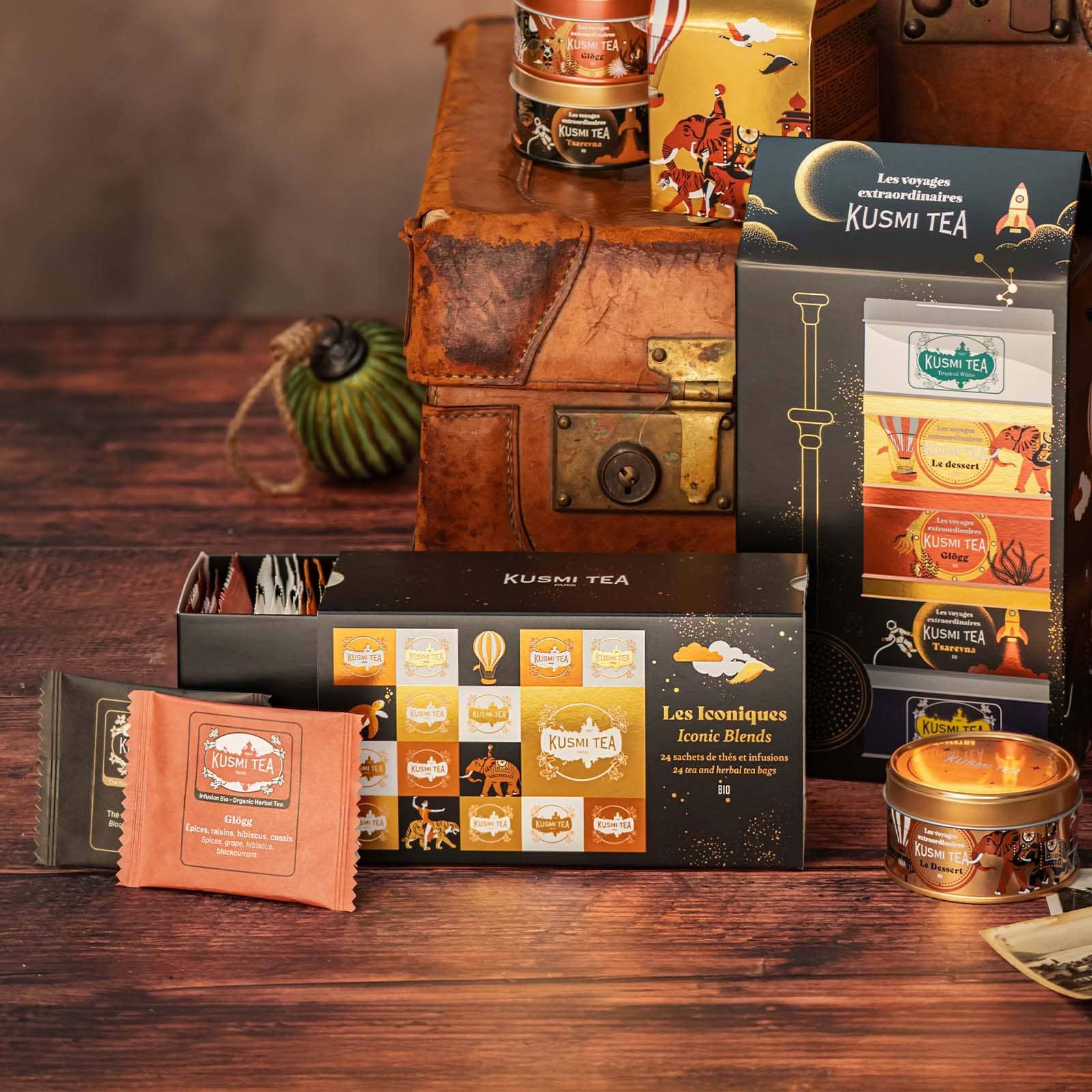 JULEN 2025 - Kusmi Iconic Blends X-MAS - Presentset med tepåsar 24-pack - 2