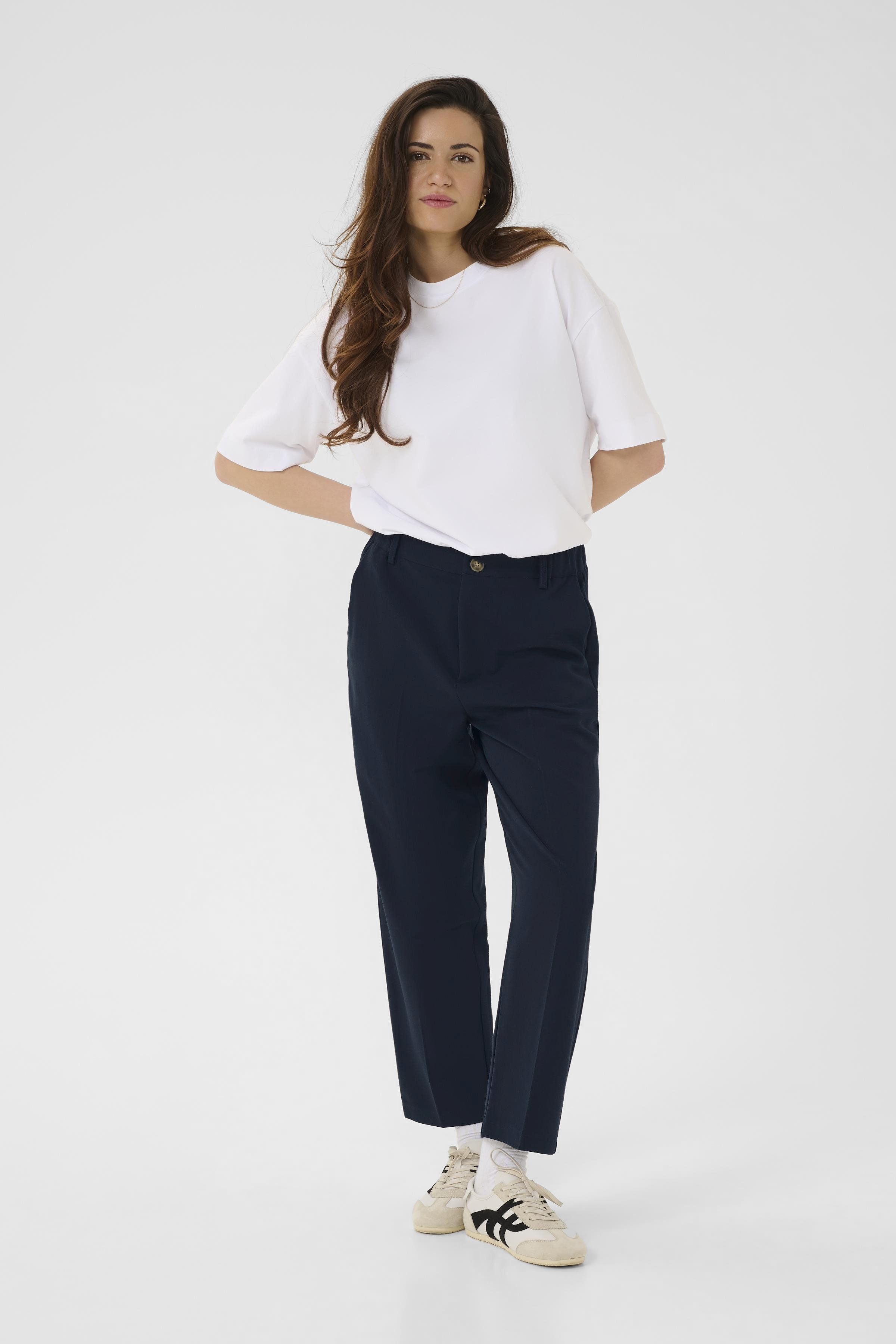 KAheather Cropped Pants Midnight Marine  Blå kostymbyxa - 5