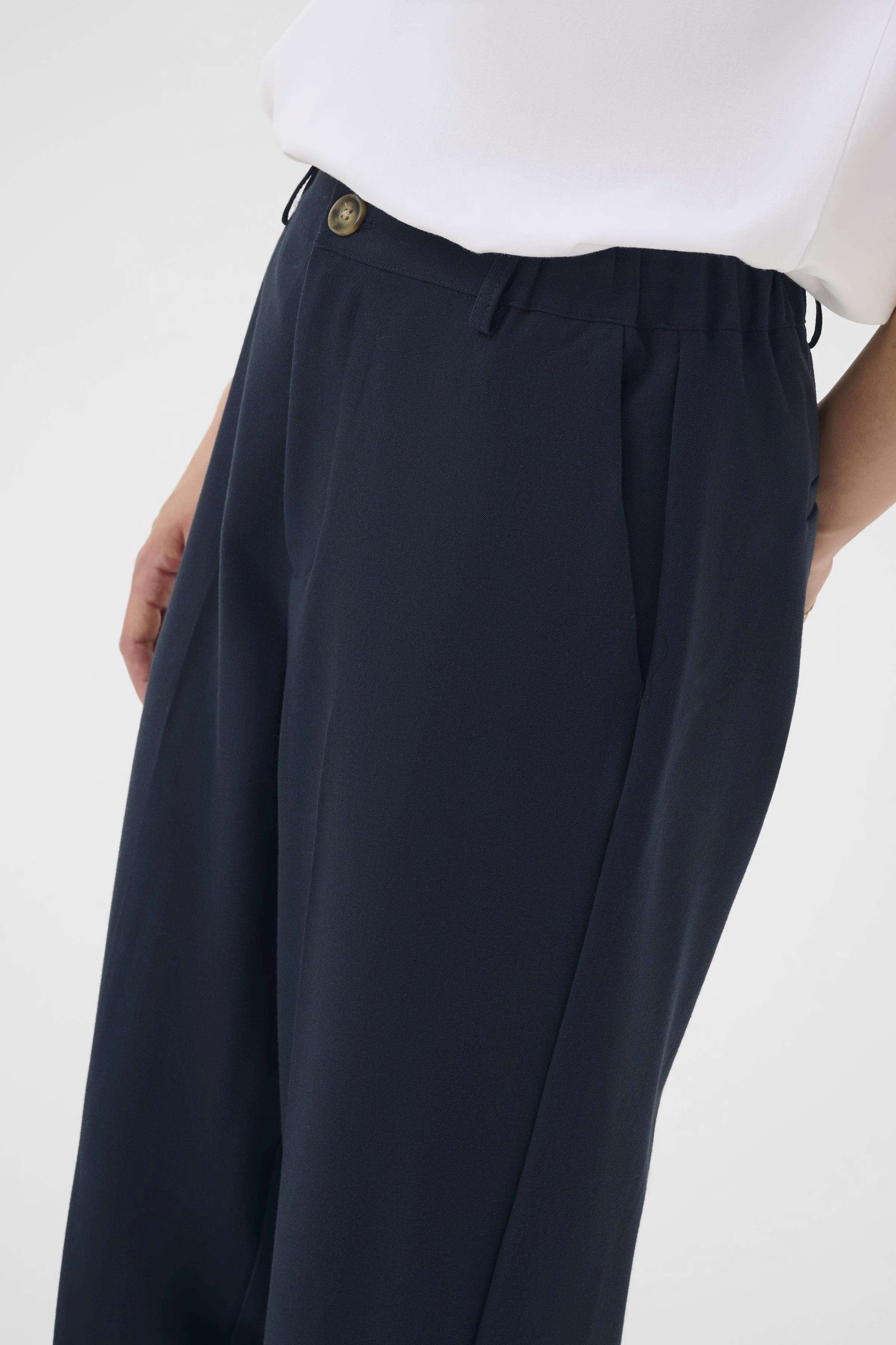 KAheather Cropped Pants Midnight Marine  Blå kostymbyxa - 3