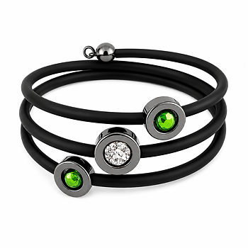 Grönt armband kristaller Hematit