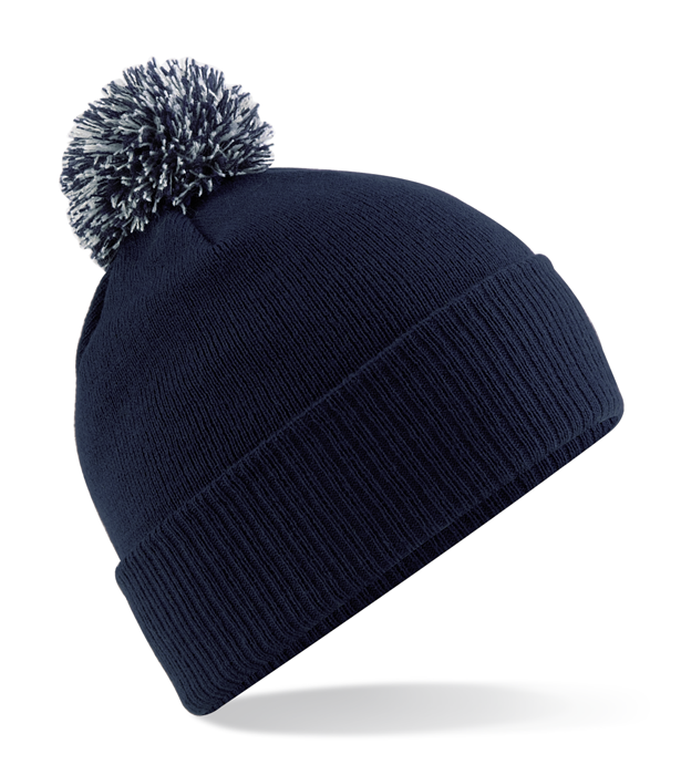 Beechfield Snowstar Beanie – mjuk vintermössa med tvåtonad tofs - 29